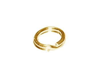 Gold Plated Brass Split Ring 5mm (100 pcs)