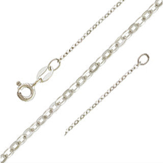 Sterling Silver Cable Necklace Chain 16