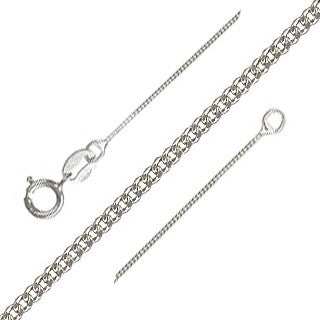 Sterling Silver Curb Necklace Chain 16