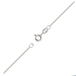 Sterling Silver Snake Necklace (1.0mm) 16"
