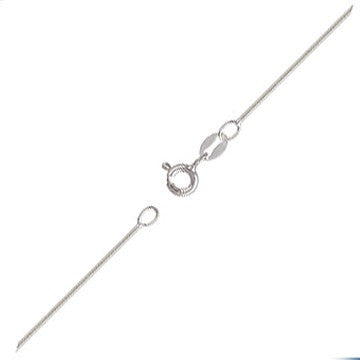 Sterling Silver Snake Necklace (1.0mm) 16