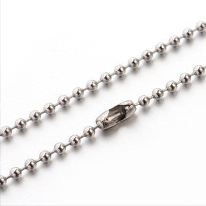Stainless Steel Ball 1.5mm Necklace 24"