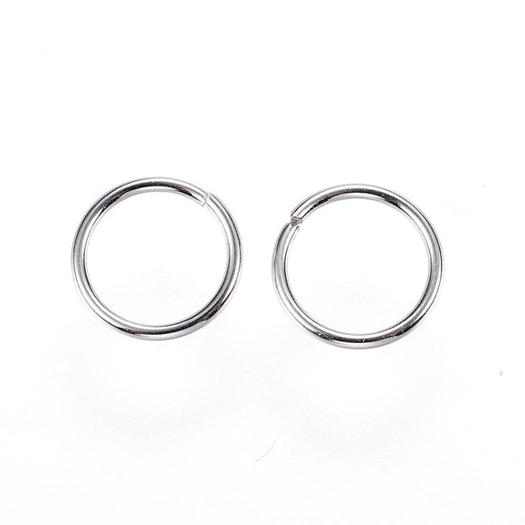 Stainless Steel Open Jump Ring 8mm (100 pcs)
