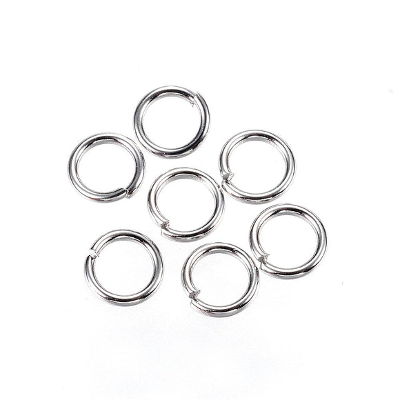 Stainless Steel Open Jump Ring 5mm (200 pcs)