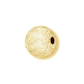 Gold Plated Brass Stardust Round 5mm (100 pcs)