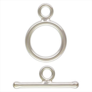 Sterling Silver Plain Toggle 11mm AT (2 sets)