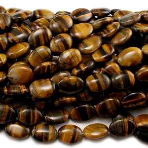 Tiger's Eye Puff Oval 13x18mm