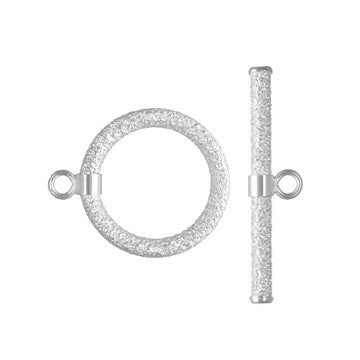 Sterling Silver Stardust Toggle 15mm AT (1 set)