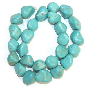 Turquoise Magnesite Free Form Nugget 10~12mm