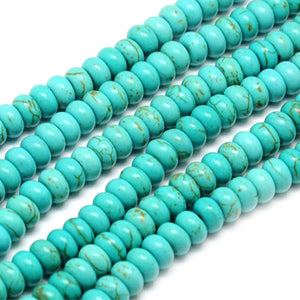 Turquoise Magnesite Rondelle 8mm