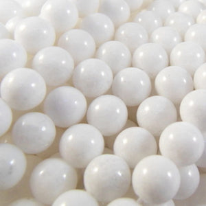 White Jade Round Beads
