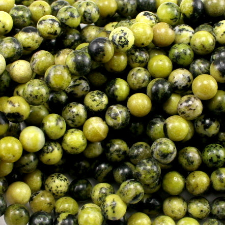 Yellow Turquoise Round Beads
